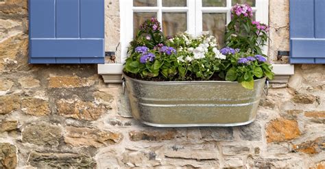 small metal window box|galvanized metal window boxes.